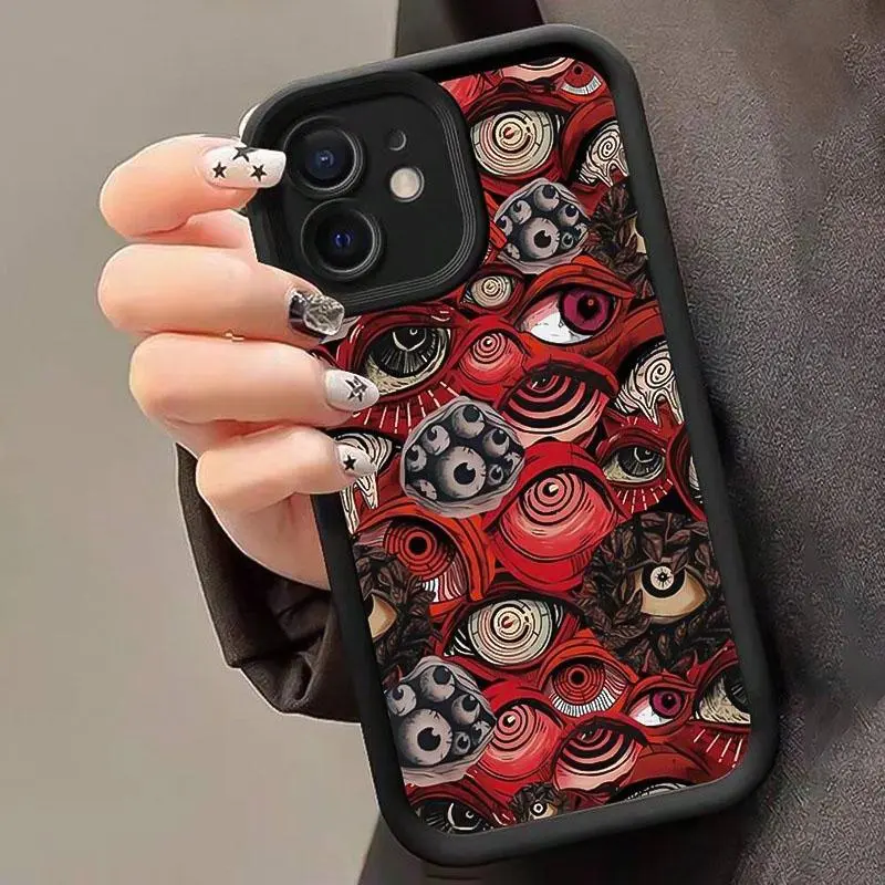 Eye Pattern Phone Case, 1 Count Decorative Protective Phone Protector Cover, Phone Accessories Compatible with iPhone 11 12 13 14 15 16 Series, Smartphone, Cellphone