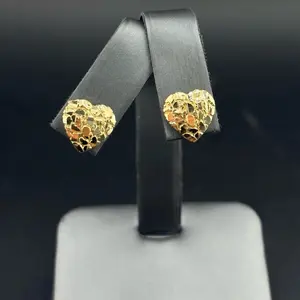 10k Gold Earrings for Women, Dainty Minimalist Stud Earrings, Hypoallergenic Fine Jewelry for Daily Wear