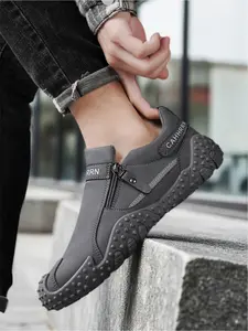 Unisex Anti-Slip Durable Outdoor Shoes: Lugged Anti-Slip Sole, Wear-Resistant Mesh, High-Elastic Midsole. For Camping/Short Trips