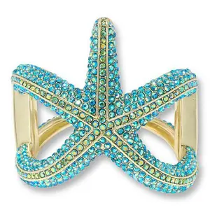 Heidi Daus Starfish Pavé Crystal Hinged Bangle Cuff