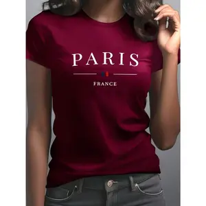 Women's Summer Clothing|   Short Women's T-Shirt Round Neck Design Casual Elegant Women's Wear