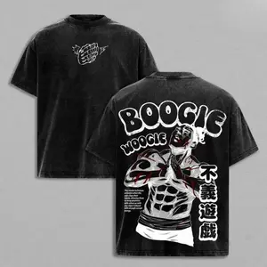 Aoi Todo Boogie Woogie Tee Washed – Jujutsu Kaisen Execution × Shibuya Incident Movie Edition Vintage Oversized Heavy Cotton Anime Manga T-Shirt, Cursed Energy Battle Mode Graphic Top, Retro Unisex Streetwear Sorcerer Power Pose anime merchandise