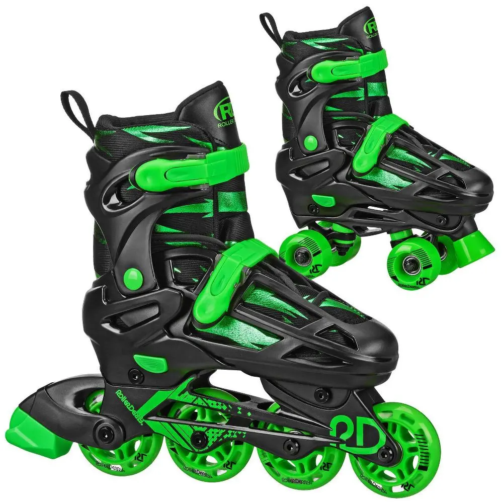 Roller Derby Wire Kids' Inline-Quad Combo Skates