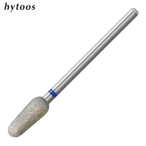 Large Conical Round Top Diamond Nail Drill Bits, 3/32'' Safety Under Nail Cleaner, Dead Skin Remover, Manicure Tool for Professional Use