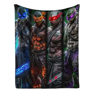 The Teenage Mutant Ninja Turtles Street Brothers Blanket is the perfect gift for children. Suitable for use on the sofa, bed, or while traveling, it's a wonderful multi-purpose holiday blanket to give to family and friends.