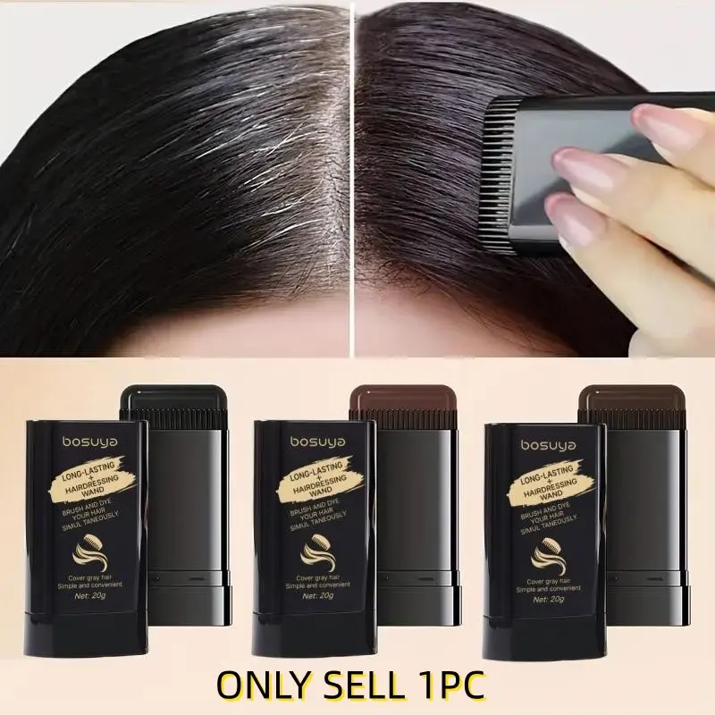 Hair dye comb disposable hair dye pen waterproof sweatproof easy to color portable fast replenishment color does not fall out Root Touch Up