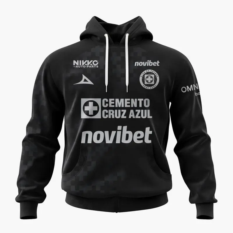 LIGA MX Cruz Azul 2025_26 Third Design 3D Hoodie - Hoodie Zip for Fans