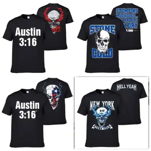 Cold Stone Austin Sstone Cold Loose Pattern Print Short-sleeved T-shirt Casual Half-sleeved Summer Cotton Crew Neck T-shirt Top