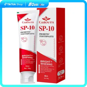 Guiovrn SP-10 Pro-Whitening Toothpaste-Anti-Yellowingwith Probiotics, Stronger Results vs SP4/SP6/SP8, MintFreshness & Enamel-Safe Formula refreshing toothpaste