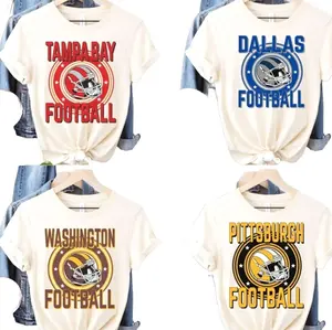 Vintage All Team Football T-shirt, All Team Inspired Graphic Tee, Stylish Casual Sportswear, Comfortable Everyday Outfit, Fan Favorite Gift For Football Enthusiasts