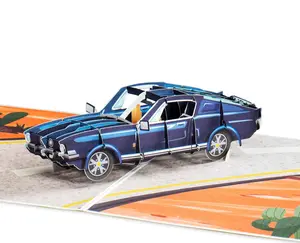 Paper Love Classic Sports Car Pop Up Card, For Birthday, Father's Day Card