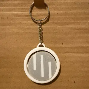 Viltrumite Inspired Spinning Keychain - Key Tag for Keys and Backpack