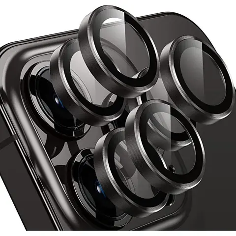 Entronix Metal Camera Lens Cover, 0.33mm Ultra-Thin Tempered Glass Accessory for iPhone 13/14/15/16/17/18 Plus/Pro Max, Scratch-Resistant & Easy to Install