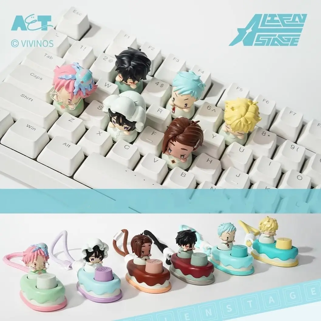 ALIEN STAGE Baby Series Mechanical Keycaps - Designer Anime Official Merch Mystery Box Collectibles, Custom Keyboard Artisan Gift for Fans