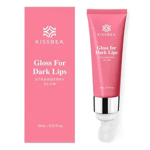 KissBea Lip Lightening for Dark Lips: for Smokers, Dry or Uneven-Toned Lips – Restores Natural Look & Moisture with VC, Lemon Peel & Licorice – Refreshing Strawberry