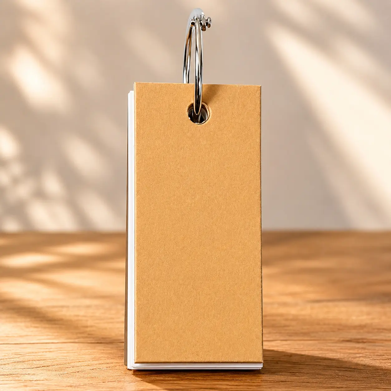 Portable Ring Notebook & Memo Pad: Eco-Friendly, Anti-Curling Design. Single/Double Options for Journaling, Meeting Notes, Study & Office Use. Handy Writing Tool, Multi-Scenario Stationery.