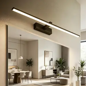 Modern LED Wall Light, 40/60cm Three Color Light Source, Hard Wire, Adjustable Indoor Lighting, Suitable for Bedroom, Living Room, Study, Bathroom Mirror Light