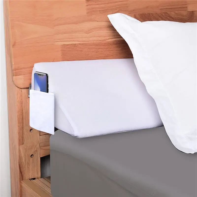 Bed Wedge Pillow for Headboard/Mattress Gap Filler(0-7'') Between Your Mattress and Headboard or Wall, Bed Gap Filler