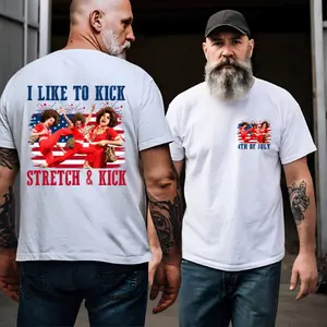 I Like To Kick Stretch & Kick, 4th Of July Shirt , Graphic Shirt, Graphic Tee, Unisex Fashion, Full Color, Full Size, For Men, For Women
