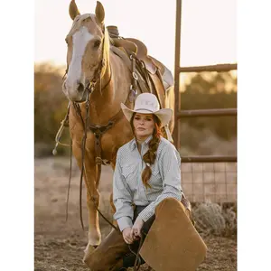 Ely Cattleman Women's Cowboygirl Sage Brush Gingham Snap Shirt