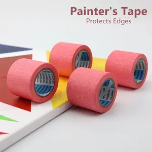 Multi-Specification Masking Tape for Painting, Color Separation, and Blocking Colors, High-Quality Adhesive Paper Roll