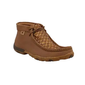 Twisted X Ladies Chukka Driving Moc Tan & Toasted Coconut Shoes WDM0160