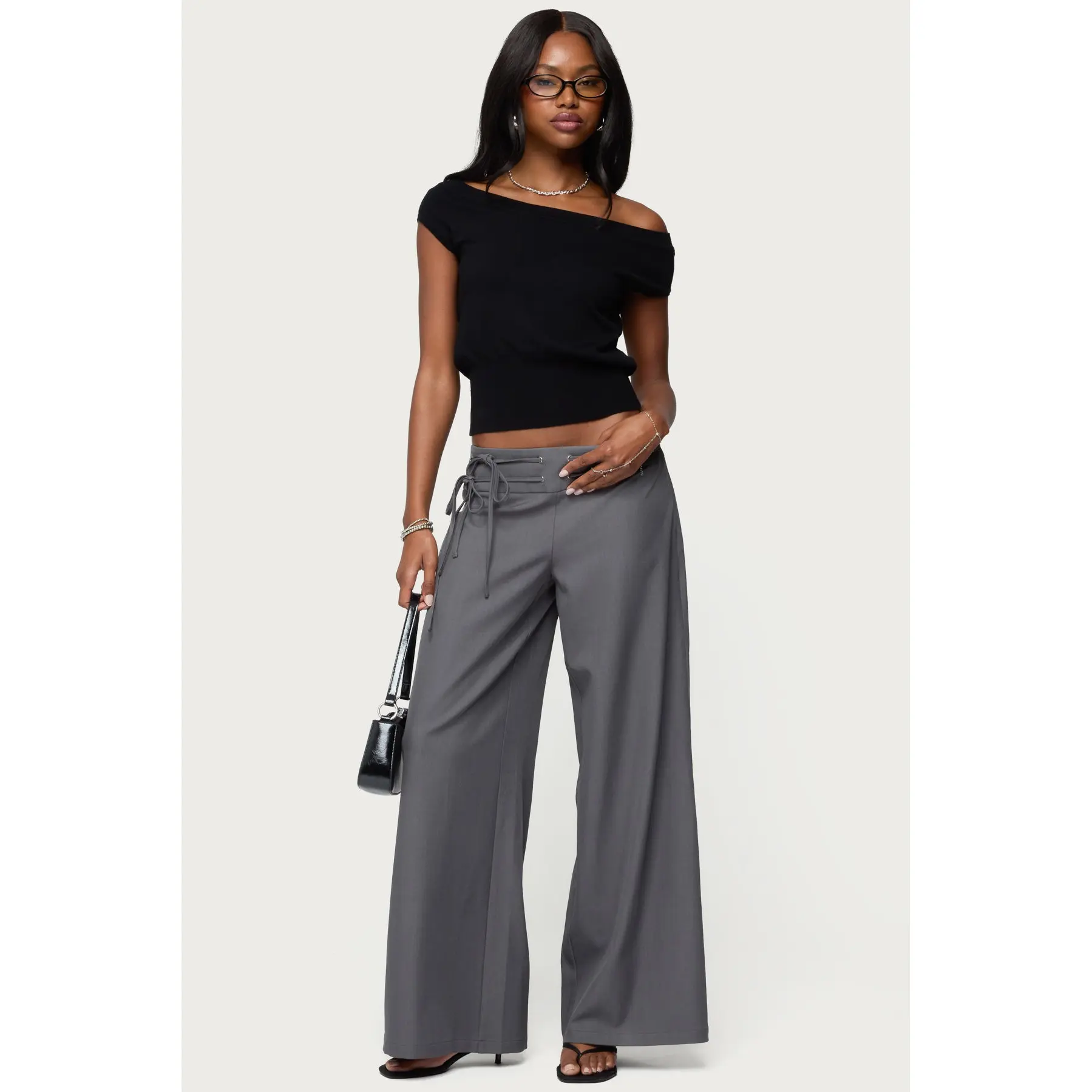 Willard Baggy Lace Up Belt Pants Willard Baggy Lace Up Belt Pants
