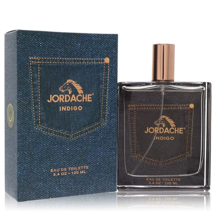 Men’s Jordache Indigo EDT Spray (3.4oz) - Cool American Denim-Inspired Cologne with Denim-Aqua Aroma, Versatile Long-Lasting Scent for Everyday Wear