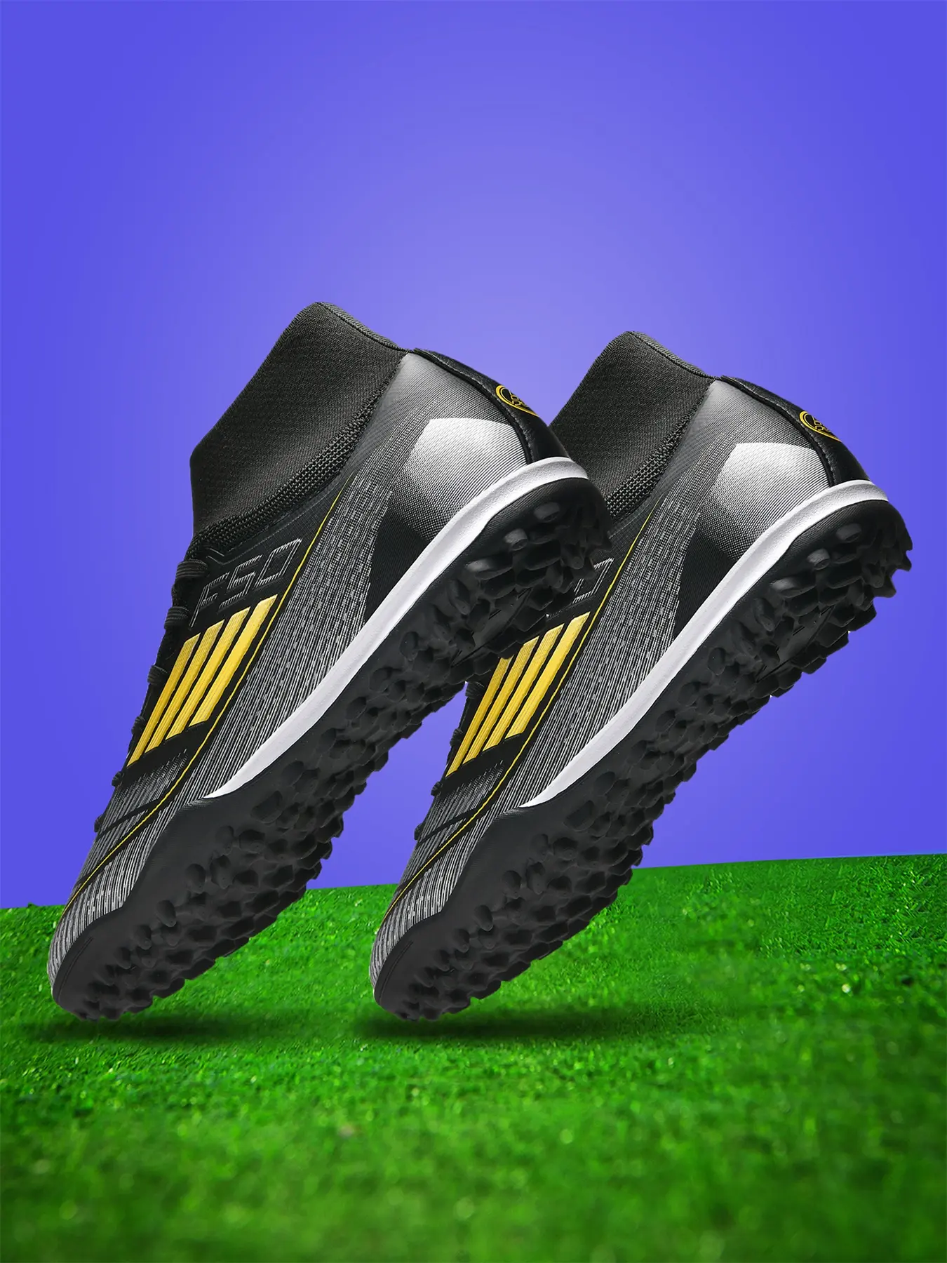 Professional Football Shoes TF Anti-Slip Wear-Resistant Rubber Sole, Training and Match Design, Outdoor Lawn Soccer Boots All Seasons, Turf Shoes, Football Field Boots, Soccer Cleats, Sports Football Shoes