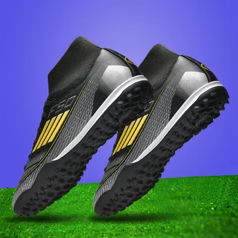 Professional Football Shoes TF Anti-Slip Wear-Resistant Rubber Sole, Training and Match Design, Outdoor Lawn Soccer Boots All Seasons, Turf Shoes, Football Field Boots, Soccer Cleats, Soccer Footwear