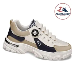 Stylish Men’s Chunky Dial Sneakers, Slip-Resistant Casual Walking Shoes, Easy-On Comfort Trainers for Everyday and Outdoor Use