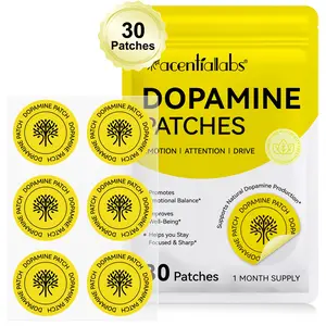 Acentiallabs Dopamine Patches 30pcs, Cotton Material, Stick Type, No Ca Prop 65, Single Unit Count, Ideal for Daily Use