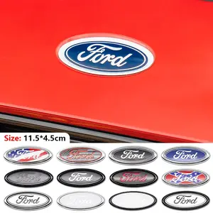 Ford Focus/mondeo Replacement Car Emblem, Fits Front Grille & Rear Trunk, 115x45mm, Compatible with Multiple Ford Models