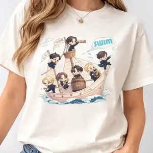 Arirang World Tour Swim Track Shirt, Bangtan 2026 Concert Tee, Merch Gift for K-pop Fan, Full Size S-5XL