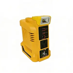 220W Power Inverter For Dewalt 20V Battery, DC 20V To AC 110-120V Battery Inverter, Portable Power Station Generator, Charger Adapter Battery Powered Outlet With USB Ports & Type-C & AC Outlet