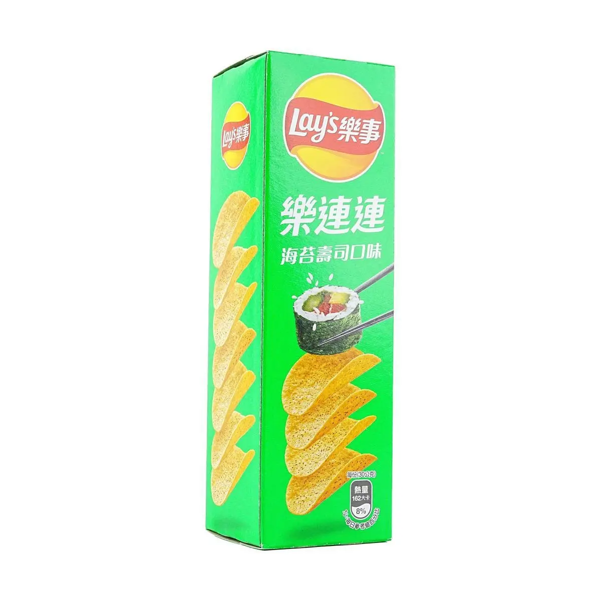 Lay's Taiwan Seaweed Sushi Flavor Potato Chips 60g - Authentic Taiwanese Snack