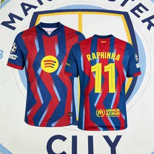 2025 2026 Home Raphinha 11 Short Sleeve Soccer Jersey