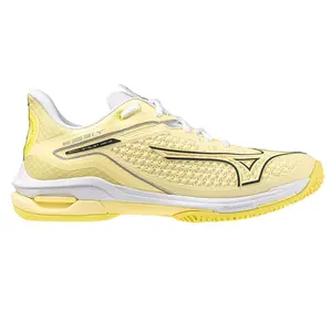 Mizuno Wave Exceed Tour 6 Womens Tennis Shoe - Pale Yellow/Black Sand