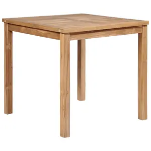 vidaXL Outdoor Dining Table Patio Table Garden Porch Furniture Solid Teak Wood