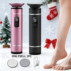 Electric Foot File, 1 Box Rechargeable Adjustable Speed Foot Callus Remover & Accessories, Wireless Professional Pedicure Tool for Heel Dead Skin and Calluses