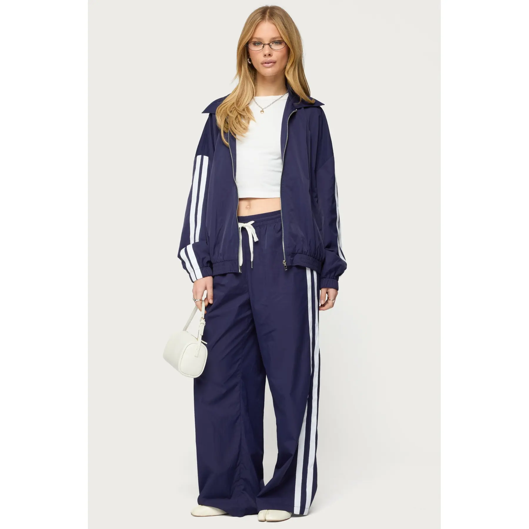 Kieran Stripey Nylon Track Pants Kieran Stripey Nylon Track Pants