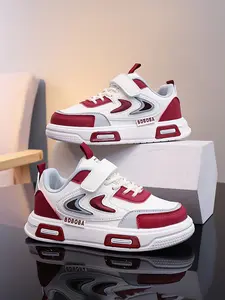 Kids Unisex's Casual Lace Up or Velcro Low Top Sneakers, Comfortable Sports Running Shoes, Trendy All-match Sneakers for Daily Wear