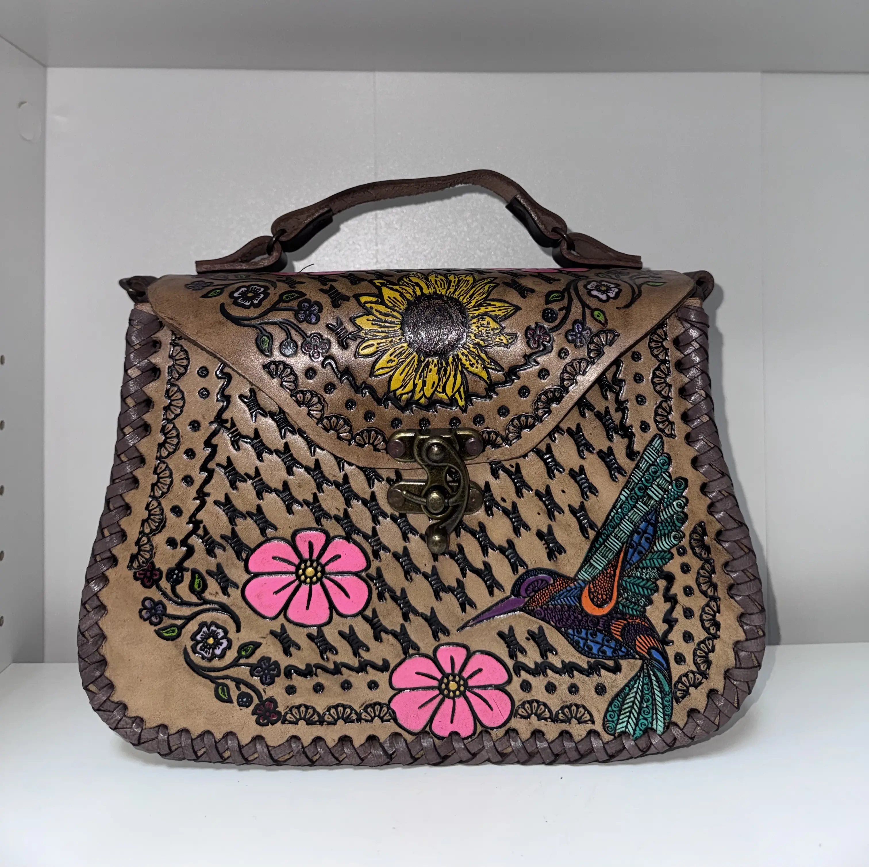 Handmade Women's Crossbody & Shoulder Bag, Stylish Luggage Accessory for Daily Use