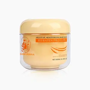 Simple Clean Hair Mask with Collagen & Argan Oil - 300ml - Gentle Deep Conditioning Treatment for Hair & Scalp Care hair collagen hair mask shampoo Silicone-Free Keratin Anti-Frizz Alcohol-Free Nourishing Moisturizing / Hydration based hair products