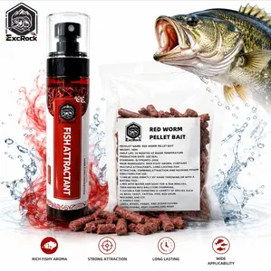 120ml/100g Concentrated Fish Attractant Liquid/Granules - Fast-Acting Red Worm Bait Additive for Freshwater Fish,Nutrient Fishing Wild Fishing, Enhances Scent,Concentrated Scent Bait Additive, Bite Stimulant Fishing Equipment for Bass, Trout
