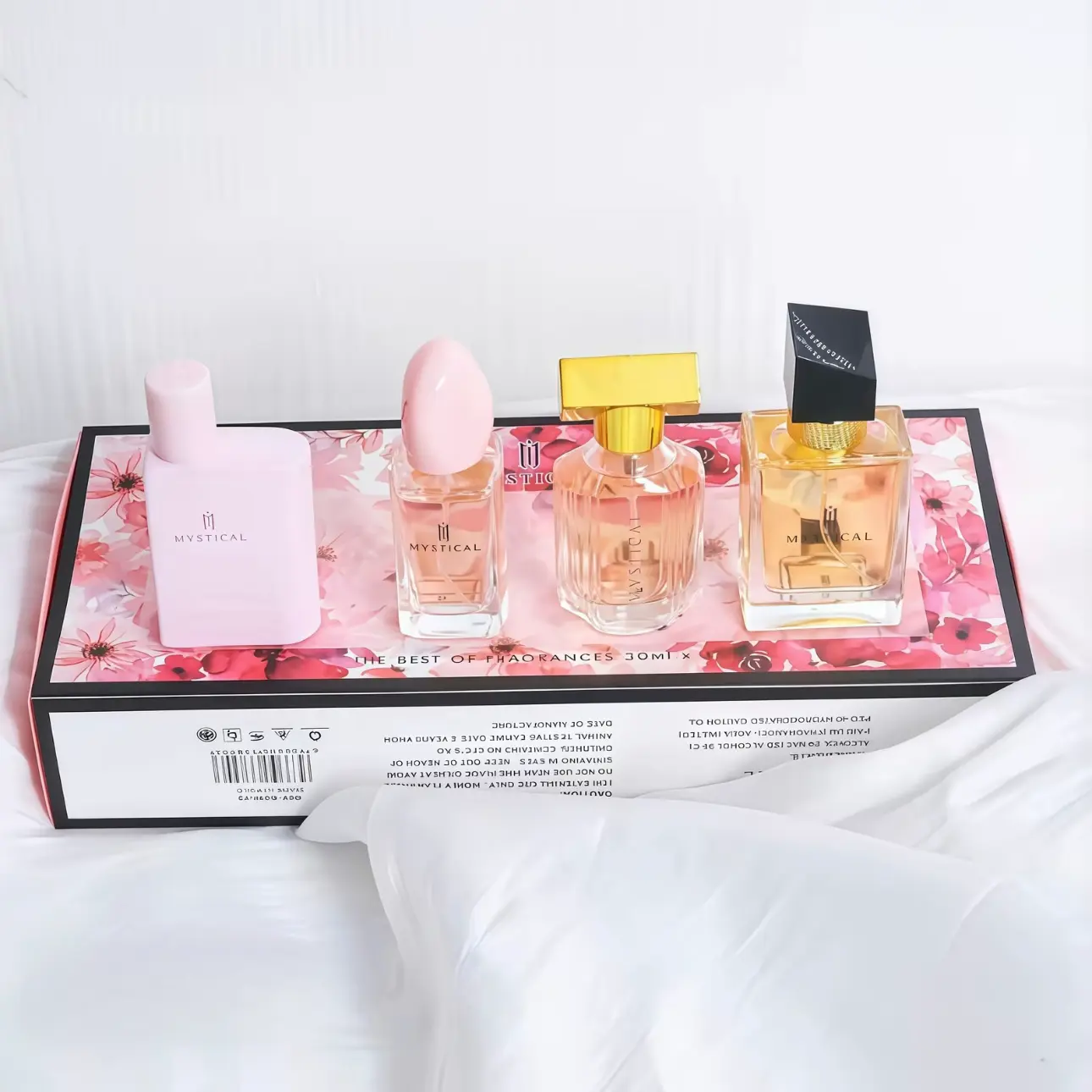 MYSTICAL Women's Perfume Set - 30ml*4 - A flowery scent with hints of citrus, strawberry, pear, vanilla, cedar, and patchouli-perfume for women-long lasting perfumes-rose vibrant for women-great holiday gift-perfume gift bundle luxury fragrance different
