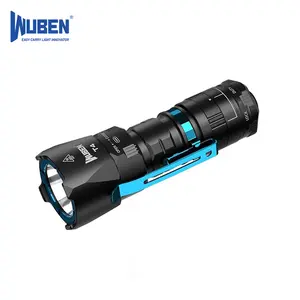 Wuben T4 Rechargeable EDC Outdoor Flashlight - 850 Lumens, 3 Modes, Waterproof, Tactical Aluminum Torch for Security, Emergency, Hiking - Lighting
