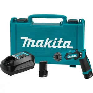 Makita (DF012DSE-R) 7.2V 1/4" Hex Driver-Drill Kit