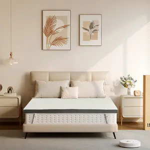 3 Inch Memory Foam Mattress Topper Extra Firm Cooling Pad With Removable & Washable Cover