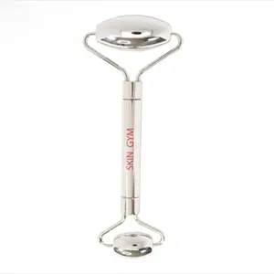 Ice Roller for Face & Body – Reduce Puffiness, Redness & Swelling Skin Gym Cryo Stainless Steel Facial Roller for Face Lifting & Lymphatic Drainage Tool Dual-Ended Dermaplaning Device